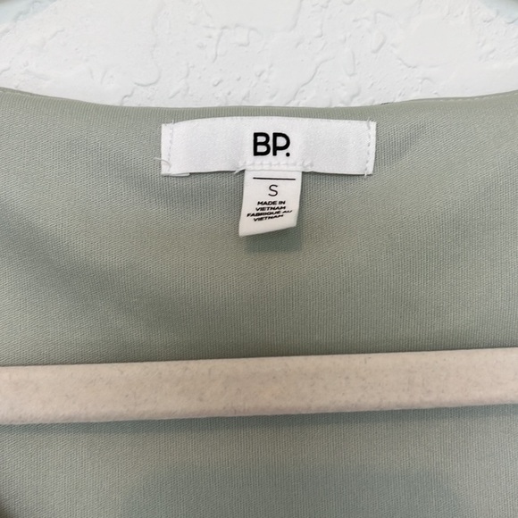 NWT BP Ruched Mesh Long Sleeve Bodycon Dress Green Marble Fabric Size Small - Picture 5 of 8